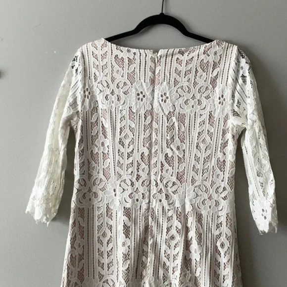 NWOT Jessica Howard Ivory Lace 3/4  Sleeve Dress size 10 - Picture 8 of 8